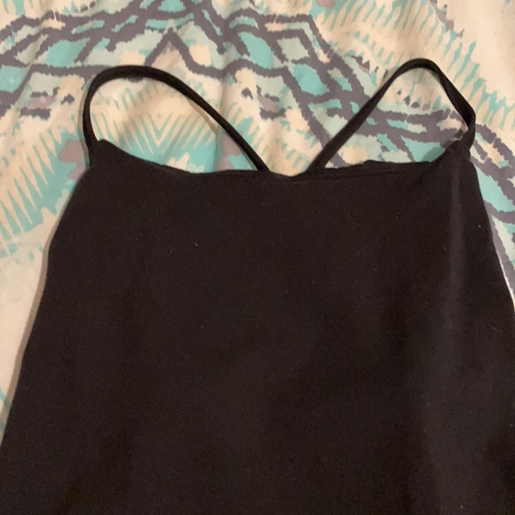 Black Lululemon tank with built in bra - Picture 4 of 4